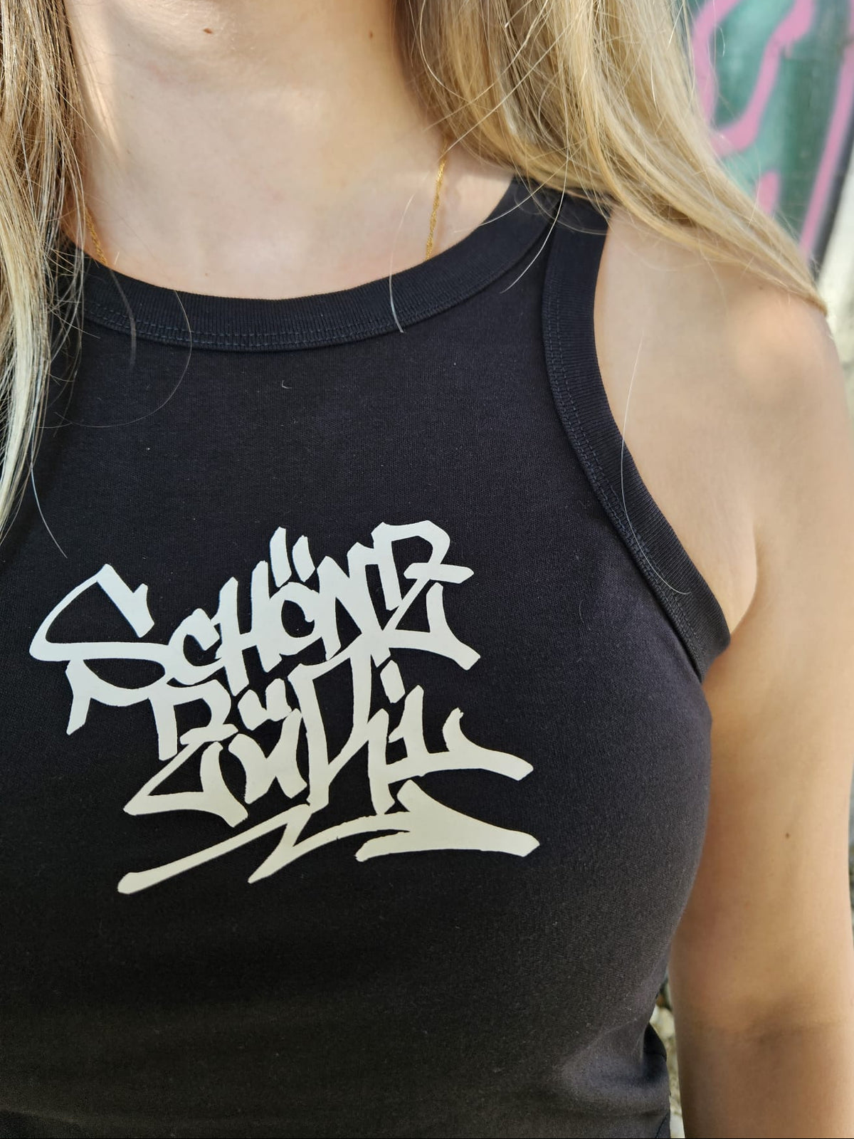 Schönz Züri eSZential Crop Top – Black